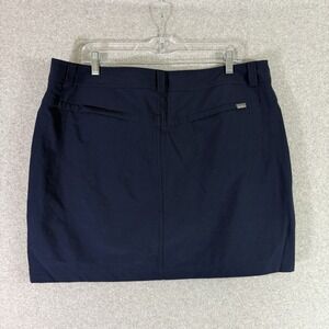 Eddie bauer skirt womens 16 navy blue nylon athletic skort